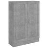 vidaXL Book Cabinet Concrete Grey 82,5x30,5x115 cm Engineered Wood