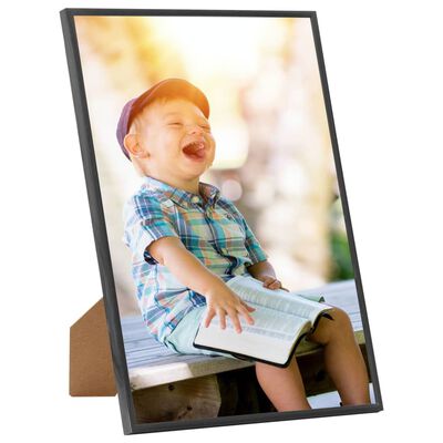 vidaXL Photo Frames Collage 3 pcs for Wall or Table Black 18x24 cm MDF