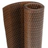 vidaXL Balcony Screen Brown and Black 400x100 cm Poly Rattan