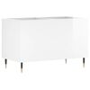 vidaXL Record Cabinet High Gloss White 74.5x38x48 cm Engineered Wood