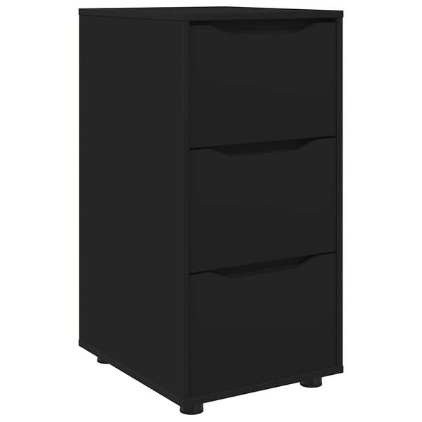 vidaXL Storage Cabinet Black 40 x 48 x 81 cm Engineered Wood