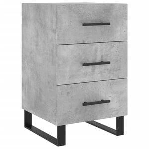 vidaXL Bedside Cabinet Concrete Grey 40x40x66 cm Engineered Wood