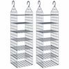 vidaXL Hanging Closet Organiser | Grey | PP (Polypropylene), PE (Polyethylene)