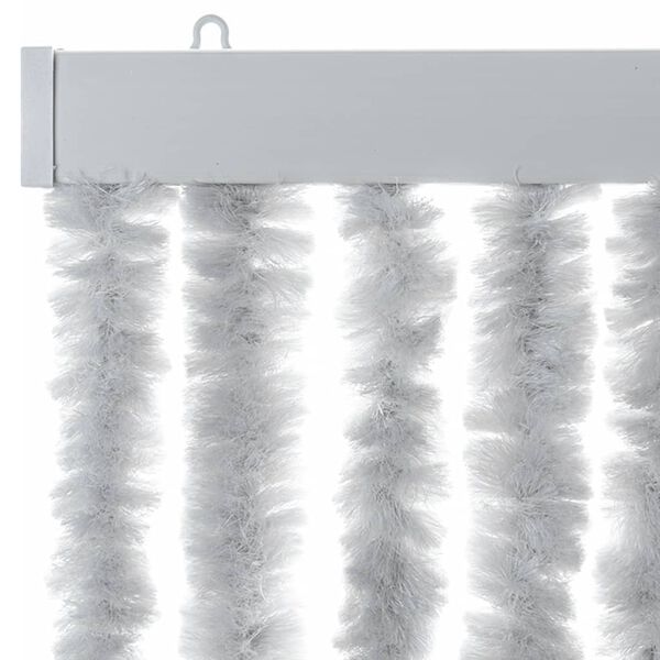 vidaXL Fly Curtain Grey 56x200 cm Chenille