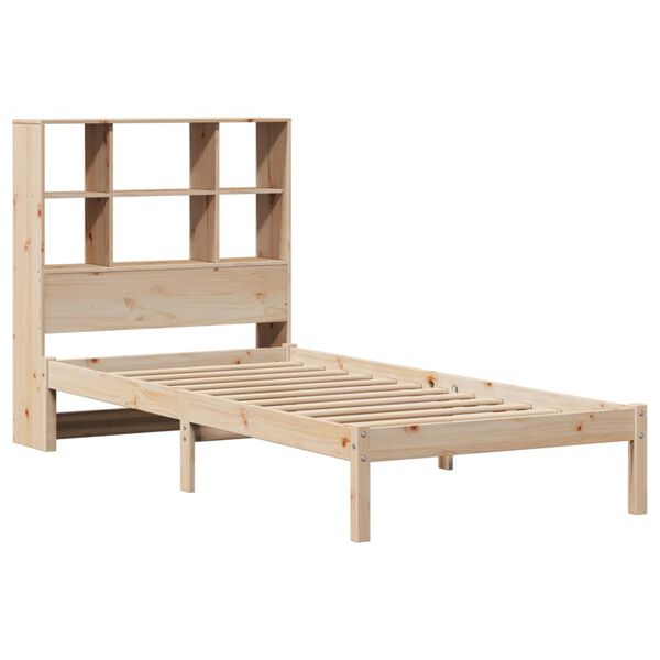 vidaXL Bookcase Bed without Mattress 90x190 cm Single Solid Wood Pine