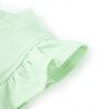 Kids' T-shirt with Ruffle Sleeves Soft Green 128