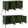 vidaXL TV Cabinet Olive Green 100.5x39x50.5 cm Steel