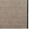 vidaXL Doormat Beige and Black 120 x 350 cm Polypropylene and vinyl