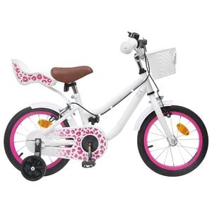 vidaXL Kids Bike with Training Wheels 12 Inches for 2-4 Years Old