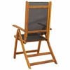 vidaXL Folding Garden Chairs 6 pcs Solid Wood Acacia and Textilene
