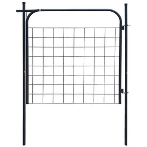vidaXL Garden Fence Gate 100x100 cm Anthracite