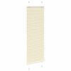 vidaXL Pleated Blind Cream 45x100 cm Fabric Width 44.4 cm Polyester