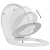 vidaXL Toilet Seat White 47 x 37 x 4 cm Duroplast