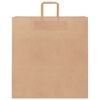 vidaXL Paper Bags 250 pcs with Handles Brown 45x17x48 cm