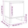 vidaXL Bedside Cabinets 2 pcs High Gloss White 40x30x50 cm Engineered Wood