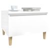 vidaXL Side Table High Gloss White 50x46x35 cm Engineered Wood