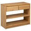 vidaXL Console Table SAUDA Oak 89.5x36.5x73 cm Solid Wood Pine