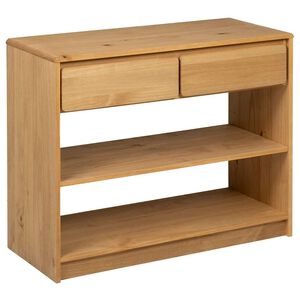 vidaXL Console Table SAUDA Oak 89.5x36.5x73 cm Solid Wood Pine