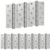 vidaXL Hinge 16 pcs 125 x 75 x 13 mm Silver Steel