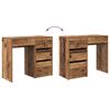 vidaXL Desk with Drawer Old Wood 90 x 37.5 x 75 cm Engineered Wood