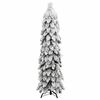 vidaXL Artificial Pre-lit Christmas Tree with 60 LEDs and Flocked Snow 120 cm