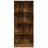 vidaXL Bookcase Smoked Oak 60x24x143 cm Engineered Wood