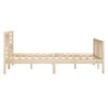 vidaXL Bed Frame without Mattress Solid Wood 120x200 cm (810077+814134)