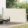 vidaXL Patio Retractable Side Awning 170x300 cm Cream