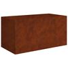 vidaXL Planter 80x40x40 cm Corten Steel
