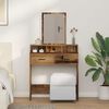 vidaXL Dressing Table Old Wood 79 x 41 x 140 cm Engineered Wood