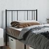 vidaXL Metal Replace Headboard Black 75 cm