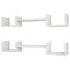 Homemania Wall Shelf Life 107.2x22x17cm White