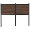 vidaXL Replace Headboard Brown Oak 120 cm Engineered Wood and Steel