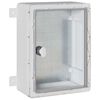 vidaXL Control Cabinet Grey 25 x 15 x 35 cm ABS Plastic