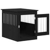vidaXL Dog Crate Furniture Black Oak 55x75x65 cm Engineered Wood