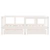 vidaXL Kids Bed Frame with Drawers White 70x140 cm Solid Wood Pine