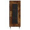 vidaXL Highboard Smoked Oak 34.5x34x180 cm Engineered Wood