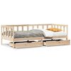 vidaXL Daybed with Drawers without Mattress 90x200 cm Solid Wood