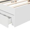 vidaXL Storage Bed with Headboard White 140 x 200 cm Engineered Wood