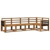 vidaXL Outdoor Sofa Set 5 pcs Natural Solid Acacia Wood