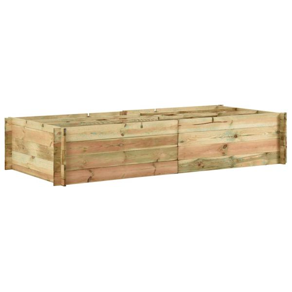 vidaXL Garden Raised Vegetable Bed Impregnated Pinewood 197x100x40 cm