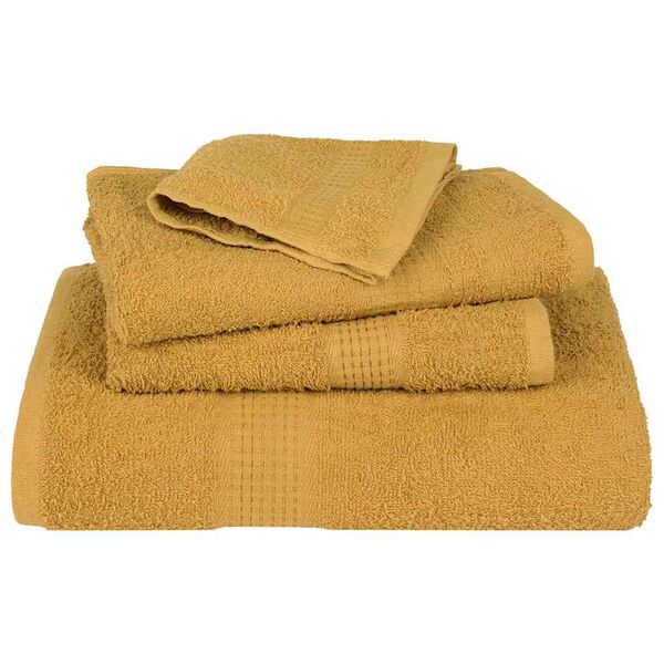 vidaXL Sauna Towels "FROGN" 2 pcs Gold 80x200 cm 360 gsm