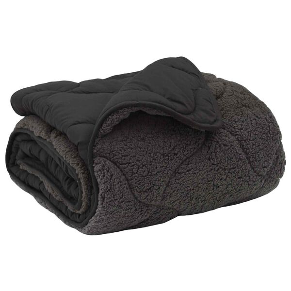 vidaXL Full Year Duvet Quilted Anthracite 200 x 220 cm