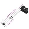 vidaXL Linear Actuator Black and silver Medium Metal