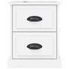vidaXL Bedside Cabinets 2 pcs High Gloss White 39x39x47.5 cm Engineered Wood