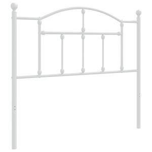 vidaXL Metal Headboard White 100 cm