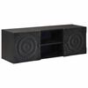 vidaXL TV Cabinet with Shelf with Storage Black 105 x 30 x 35 cm
