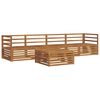 vidaXL Outdoor Sofa Set 5 pcs Natural Solid Acacia Wood