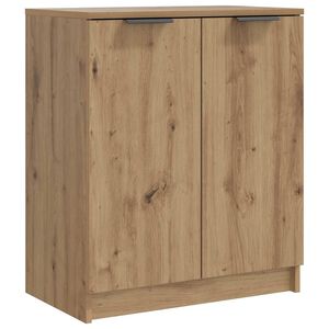 vidaXL Shoe Cabinet Artisian Oak 59x35x70 cm Engineered Wood