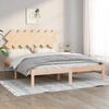 vidaXL Bed Frame without Mattress 150x200 cm King Size King Size Solid Wood
